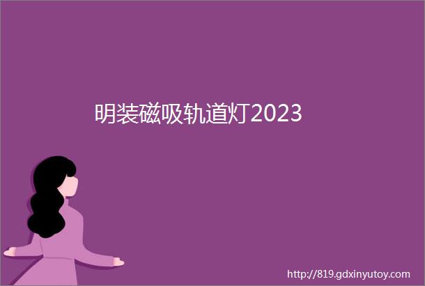 明装磁吸轨道灯2023