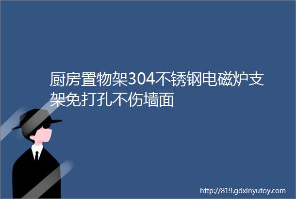 厨房置物架304不锈钢电磁炉支架免打孔不伤墙面