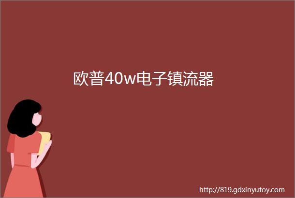 欧普40w电子镇流器